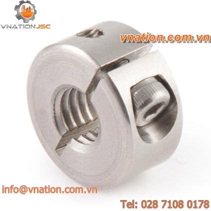 rigid coupling / threaded shaft collar / stainless steel
