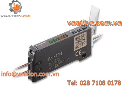 fiber optic photoelectric sensor / rectangular / infrared / high-performance
