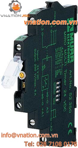 electronic time relay / multi-function / DIN rail / for contactors