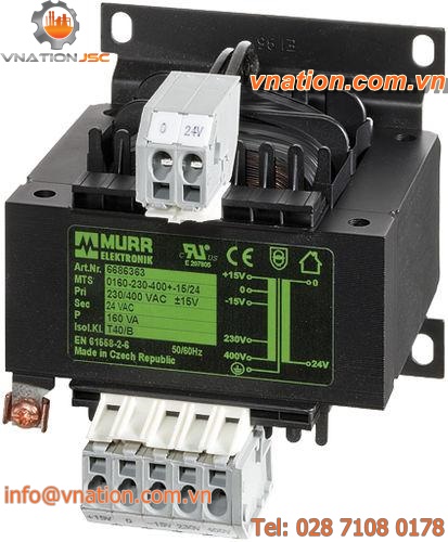 control transformer / isolation / open type / wall-mount