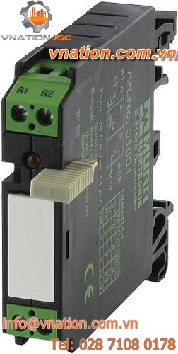 electromechanical relay module / DIN rail
