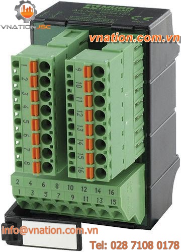 signal connector / terminal block / plug-in / spring