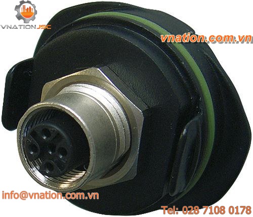 oval plug / male / plastic / for cable input