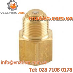 ball check valve / for gas / brass / steel