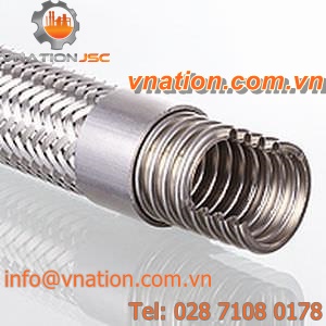 gas hose / stainless steel / corrugated