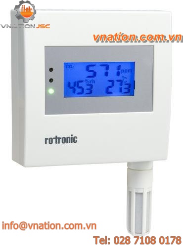 relative humidity transmitter / CO2 / with temperature measurement