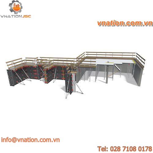 wall formwork / metal / for concrete