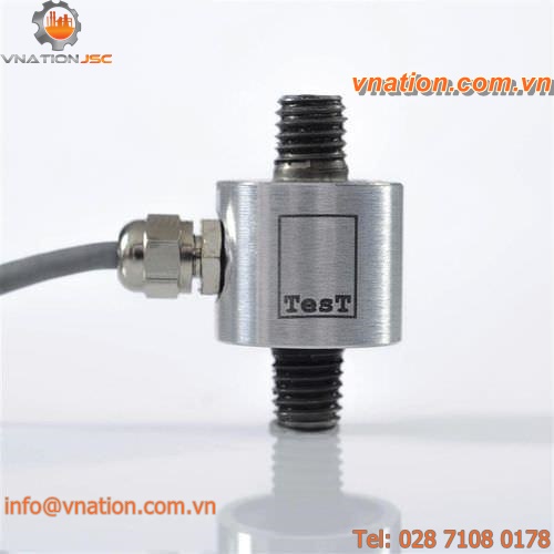 tension/compression force transducer / single-column / stainless steel / miniature