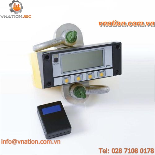 crane scale with LCD display / digital / stainless steel