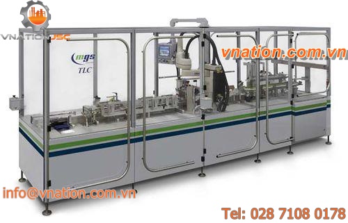 vertical cartoner / automatic / for pharmaceutical applications / high-speed