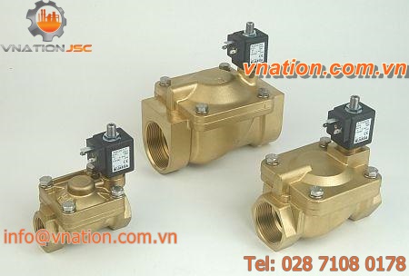 diaphragm valve / shut-off / air-operated / 2/2-way