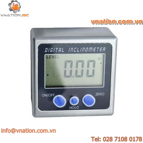 digital inclinometer / with LCD display / for angle measurement
