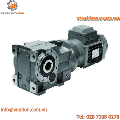 right-angle electric gearmotor / bevel / helical