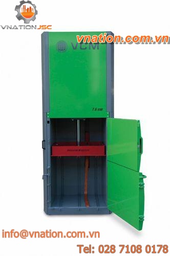 cardboard waste compactor / plastic / top-loading / monobloc