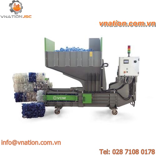 recycling waste compactor / horizontal