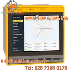 power quality measuring device / AC current / voltage / energy