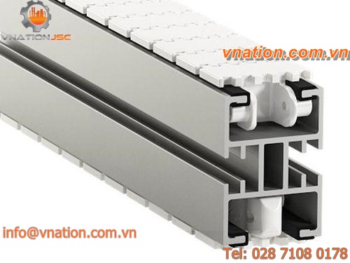 modular belt conveyor / aluminum / compact / modular