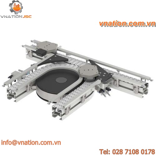 chain conveyor / pallet / horizontal / transport