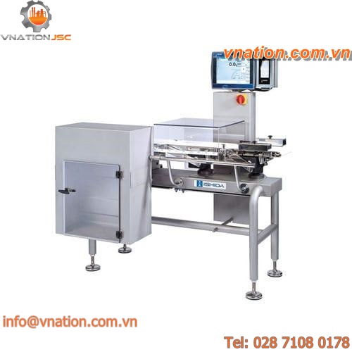 food packaging checkweigher / with belt conveyor / with touchscreen controls
