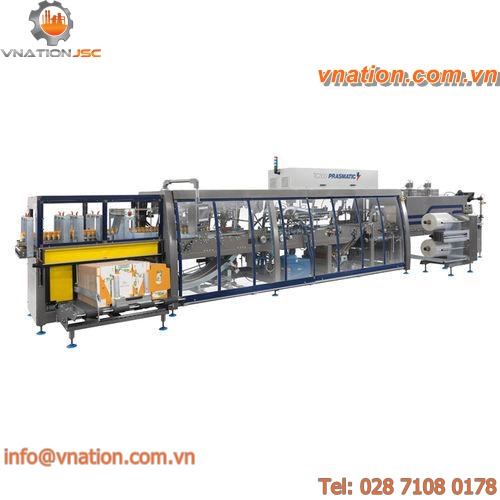 horizontal cartoner-sleeve wrapping machine / automatic