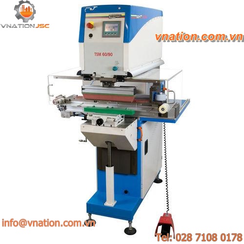 pad printing machine with closed ink cup / with open ink cup / servo-driven / electropneumatic