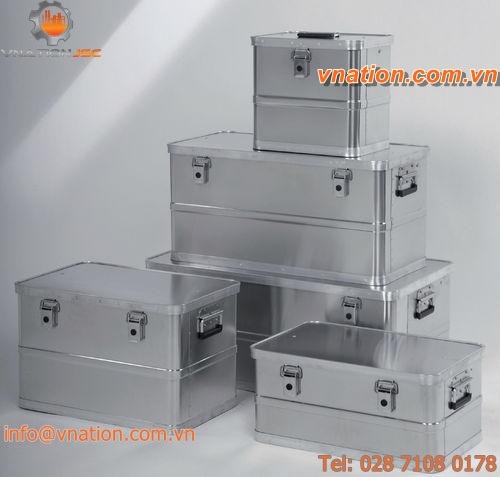 aluminum crate / storage / transport / with handles