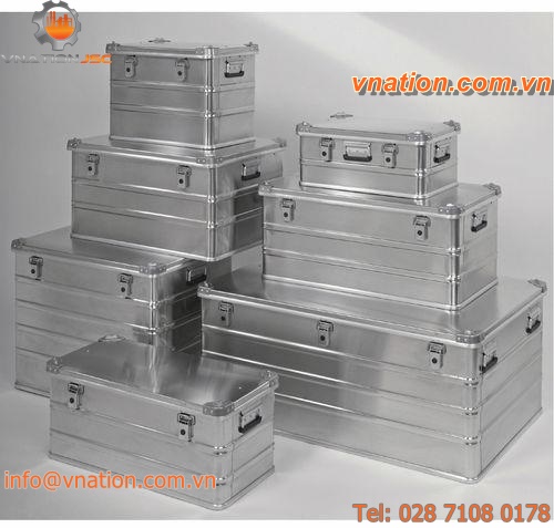 aluminum crate / transport / unbreakable / with handles