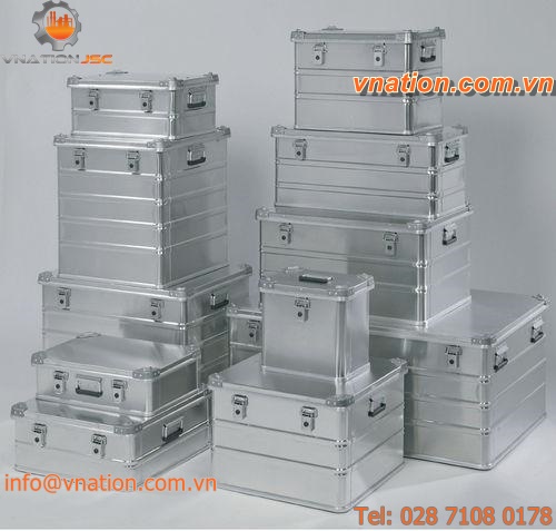 aluminum crate / protection / storage / transport