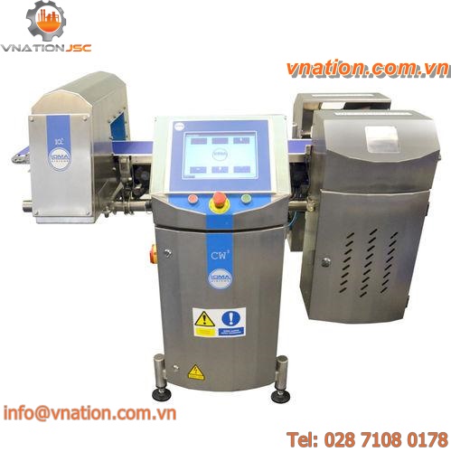 checkweigher with metal detector / for food packaging / for the food industry