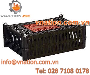 plastic crate / transport / flush grid / protective