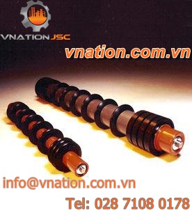 slip-on conveyor roller / for bulk materials conveyors / for belt conveyors / lower