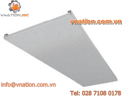 ceiling panel / acoustic / sheet metal / steel
