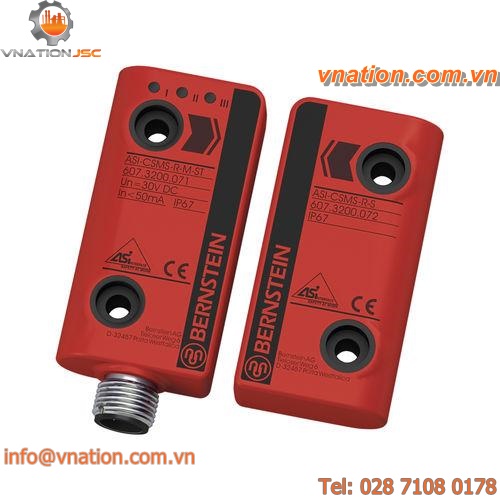 reed proximity sensor / rectangular / switching / non-contact