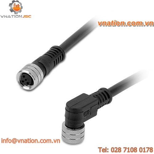 electric connector / circular / right-angle / straight