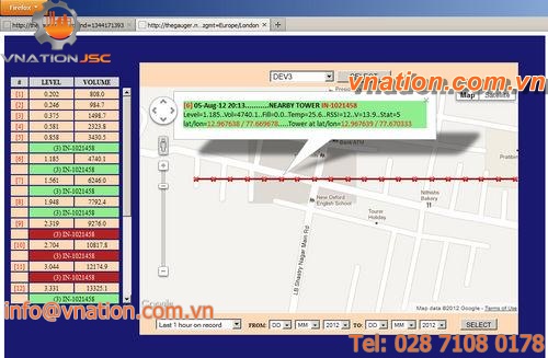 web-based GPS vehicle fleet tracking system