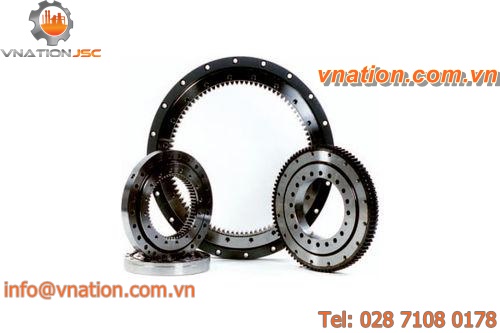 external-toothed slewing ring / balls / single-row
