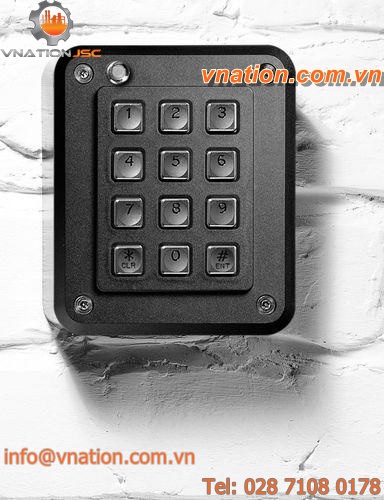wall-mount keypad / metal / integrated / for access control