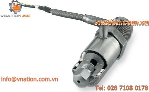 externally-heated sprue nozzle / for injection molding machines