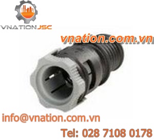 threaded quick coupling / plastic / steel / aluminum