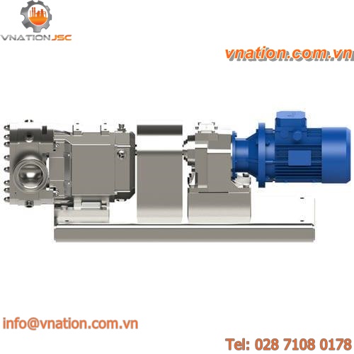 chemical pump / electrically-powered / rotary vane / for the food industry
