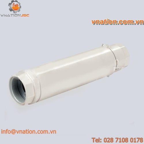 axial pipe expansion joint / stainless steel / aluminum
