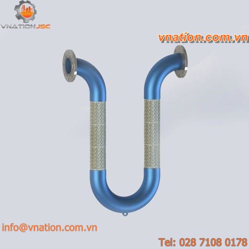 stainless steel hose / corrugated / pre-assembly / stainless steel-braided