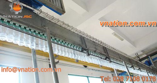 overhead conveyor / empty container / modular / horizontal