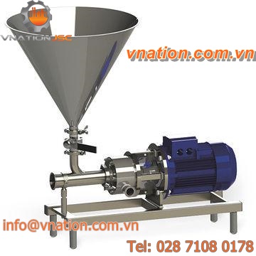 continuous disperser / for powders / fluid