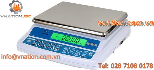 bench scales / with LCD display / stainless steel