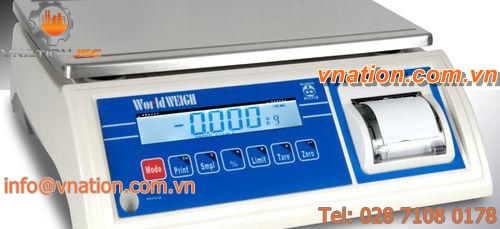 bench scales / with LCD display / with printer / stainless steel pan