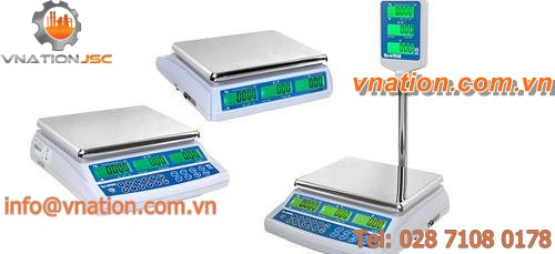 bench scales / price computing / dual-display / with LCD display