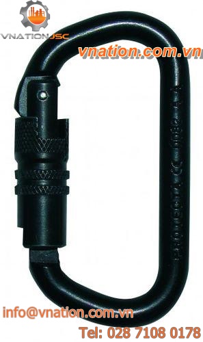 anchor carabiner / steel / symmetrical