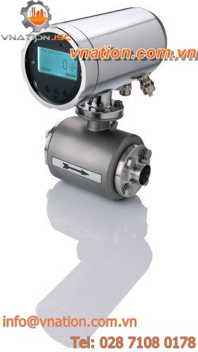 magnetic-inductive flow meter / electromagnetic / for liquids