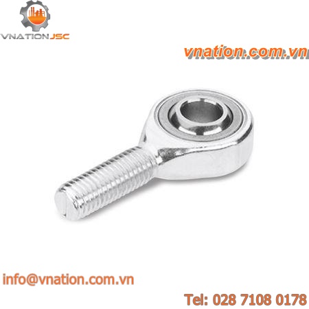 rod end with male thread / zinc-plated steel